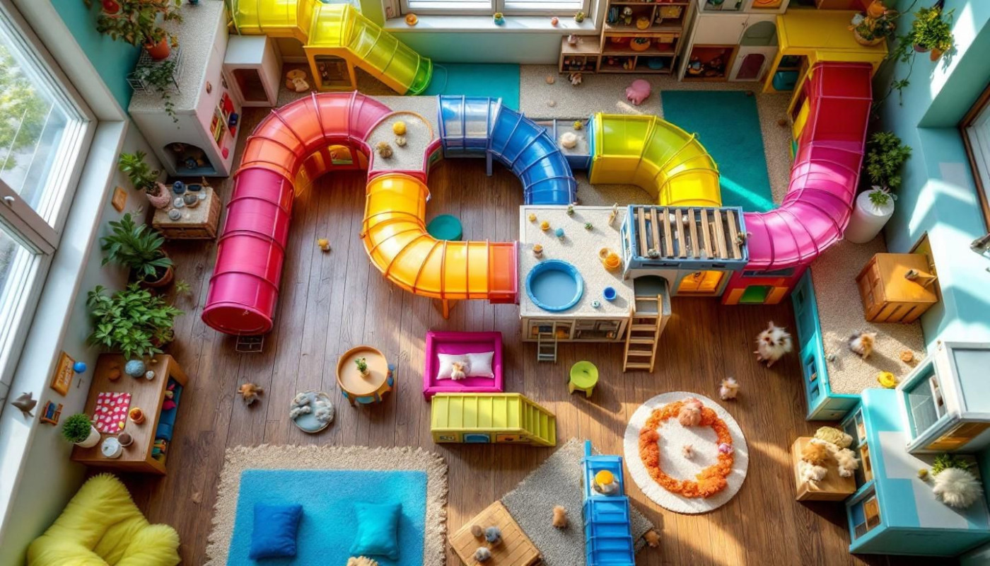 Comment créer un labyrinthe stimulant avec des tuyaux pour hamsters ?